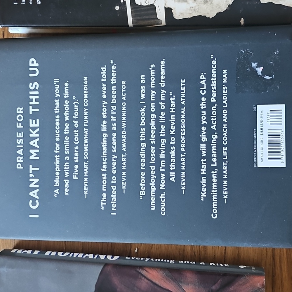 Hardcover Book Bundle of Qty 3 Books Ray Romano, Kevin Hart, Rain Richard Pryor - Picture 12 of 12